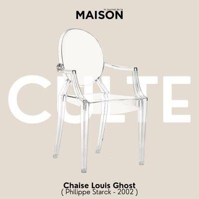 Louis Ghost : La chaise transparente signée Philippe Starck qui a révolutionné le Design - CULTE