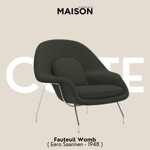 Le fauteuil Womb : l'art de se lover par Eero Saarinen