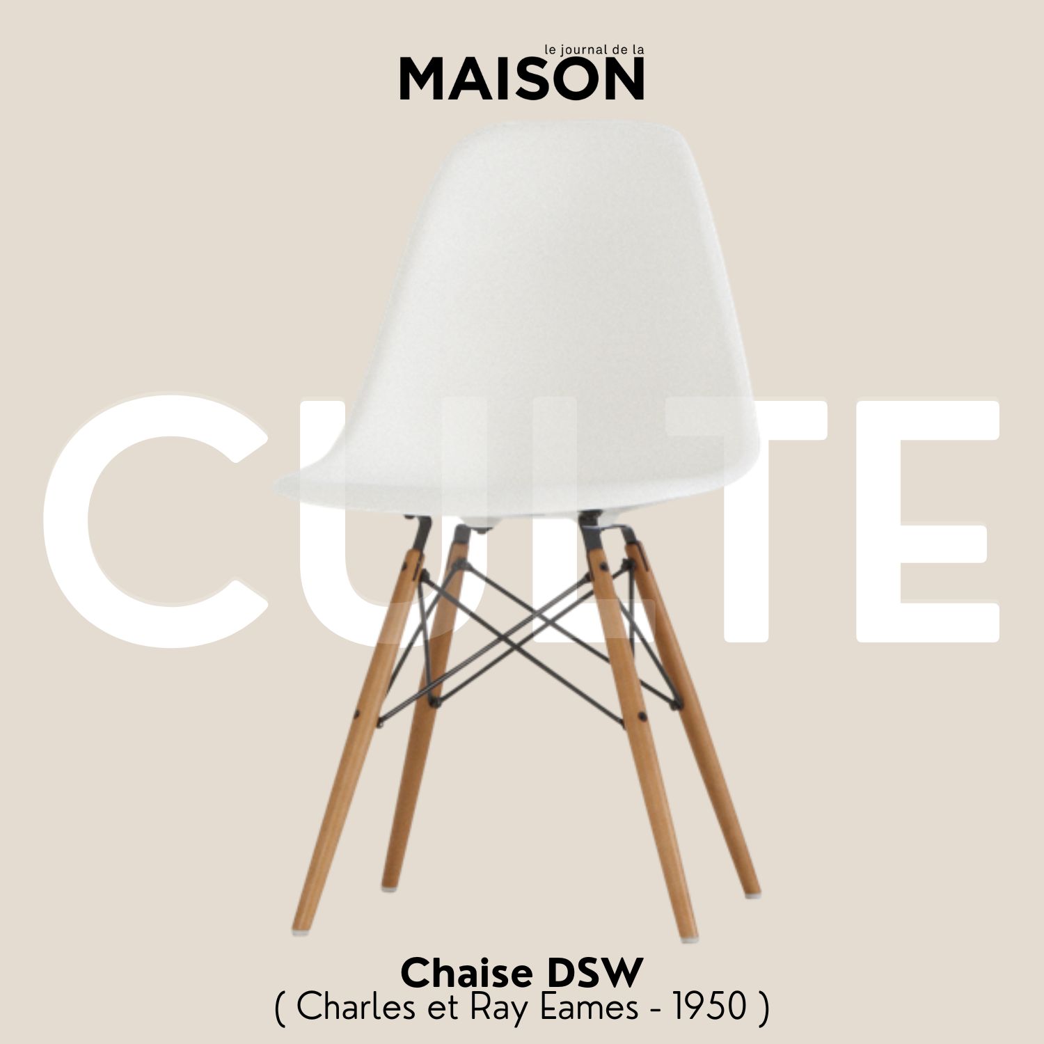 DSW : La chaise qui a redéfini le design au quotidien - CULTE