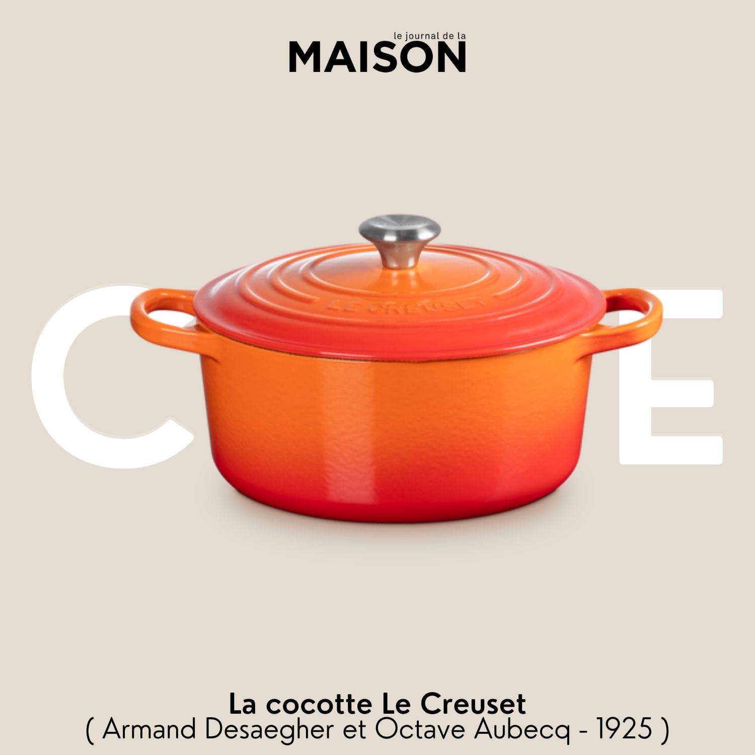 La cocotte le Creuset par Armand Desaegher et Octave Aubecq (1925)
